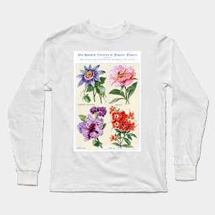 Flower watercolor illustration (1915) Long Sleeve T-Shirt
